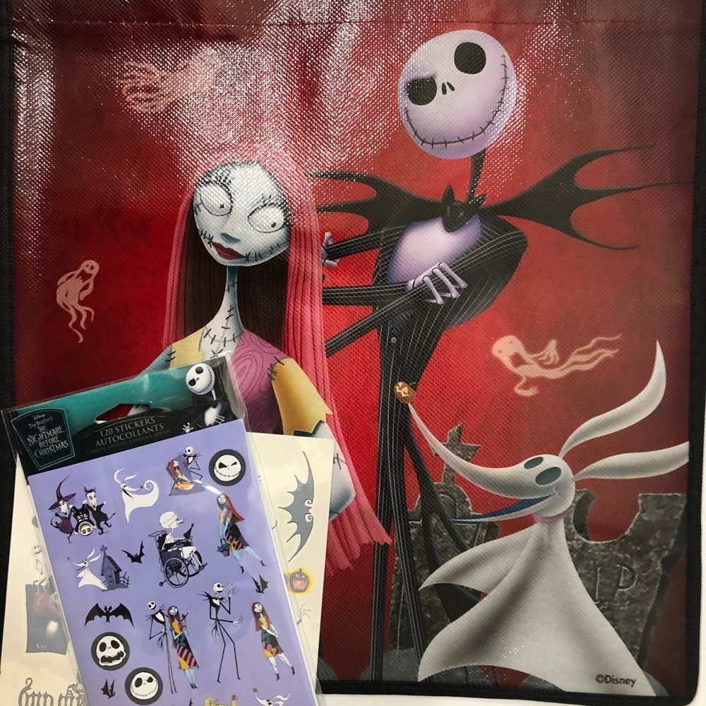 Jack & Sally Tote/Stickers